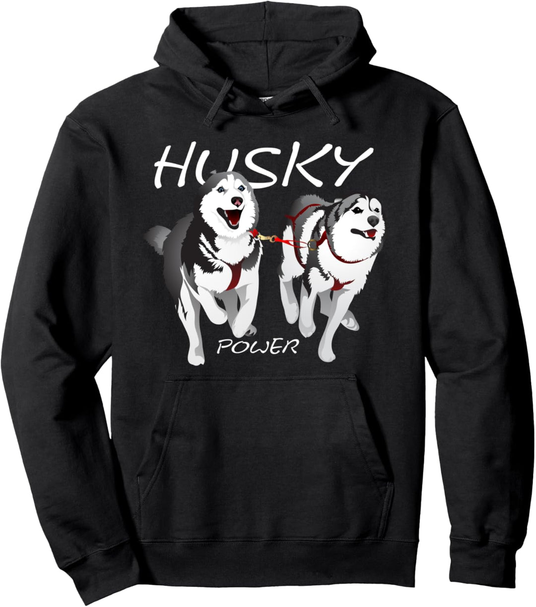 Husky Power Geschenk - sibirischen Husky Hunde Pullover Hoodie