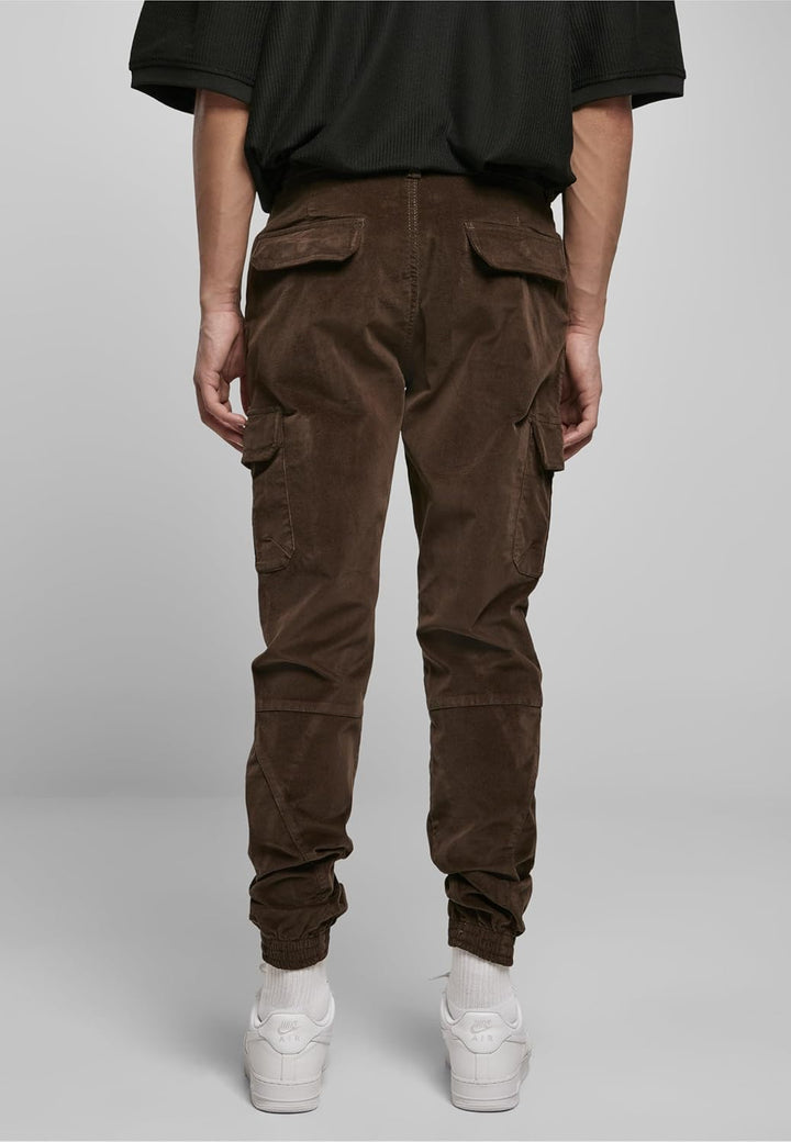 Urban Classics Herren Corduroy Cargo Jogging Pants Hose M Darkolive, M Darkolive