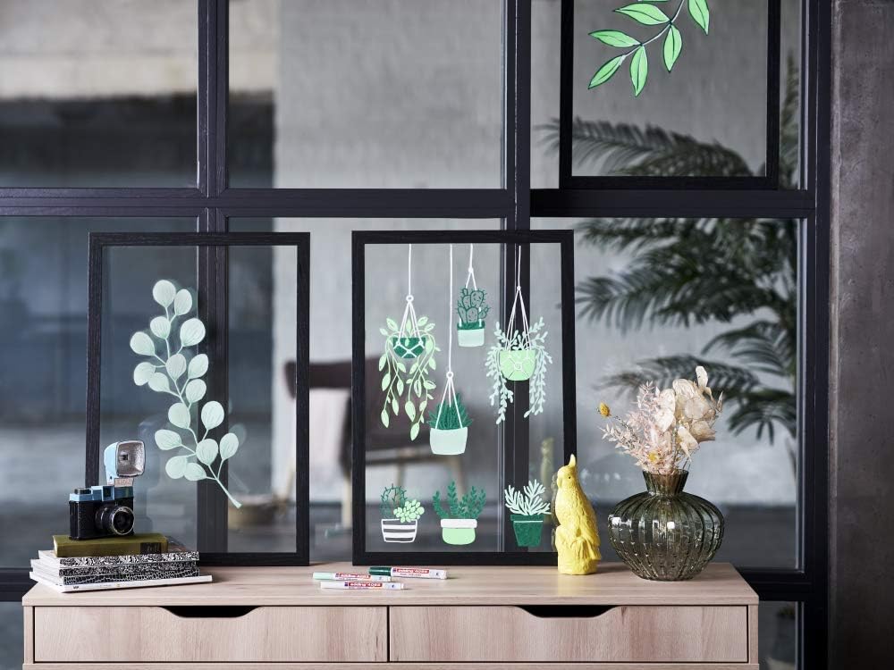 edding 4085 Kreidemarker - gold - 10 Kreidestifte - Rundspitze 1-2 mm - dünner Kreidestift für Tafel