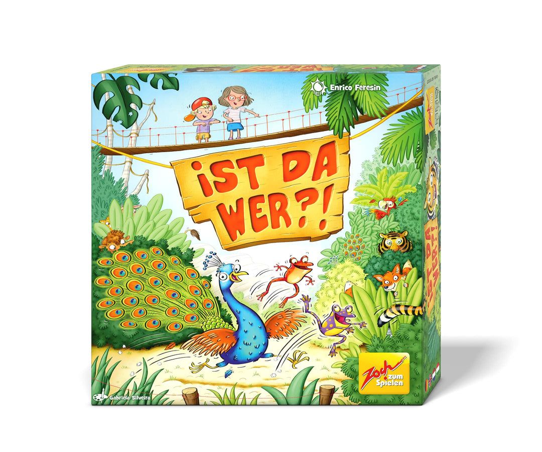 Zoch 601105137 Ist da wer? – Kinderspiel, für 2 bis 4 Spieler – Kombinieren, Reagieren und Farben zu