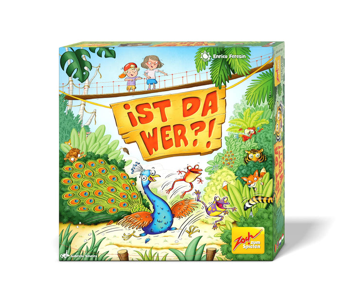 Zoch 601105137 Ist da wer? – Kinderspiel, für 2 bis 4 Spieler – Kombinieren, Reagieren und Farben zu