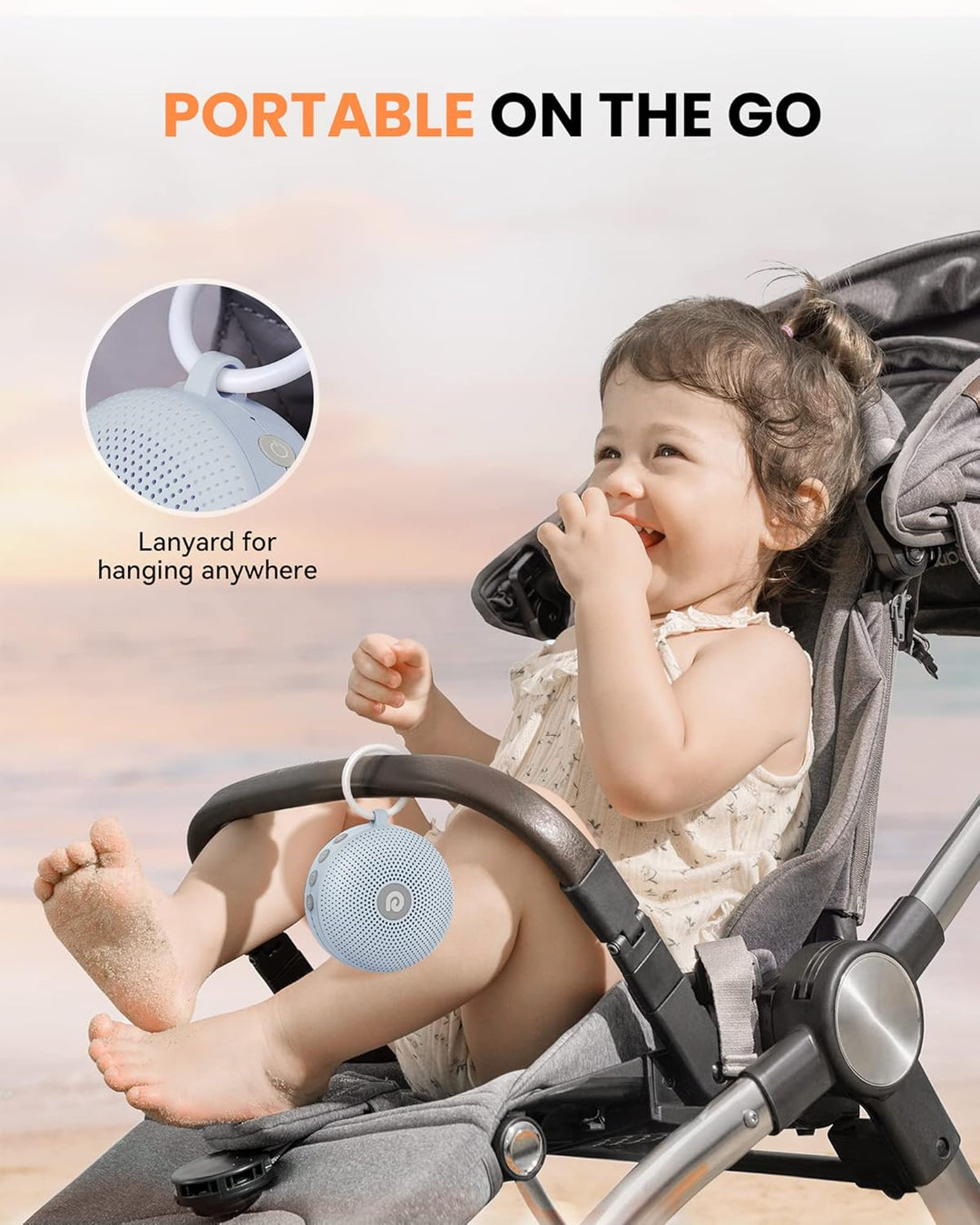 Dreamegg White Noise Machine - D11Max Einschlafhilfe Babys Erwachsene, Portable White Noise Machine