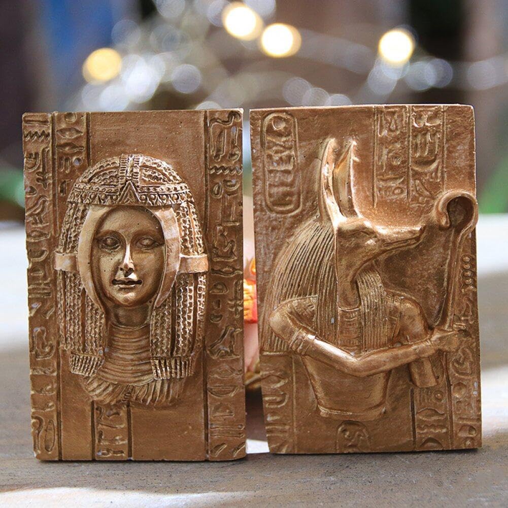 Ägypten Sphinx Pharaoh Silikonform 4 Stück Pharaoh Göttin Form Süssigkeitenform für Polymer Clay Süs