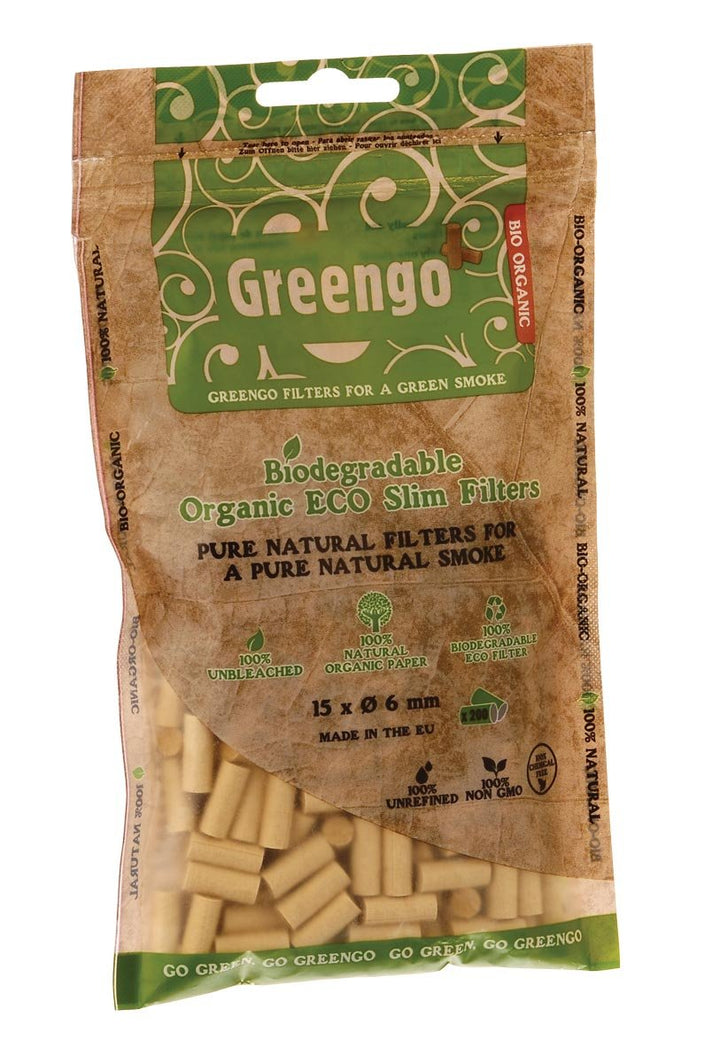 Greengo Organic ECO Filter Slim biologisch abbaubar ungebleicht 10 Beutel