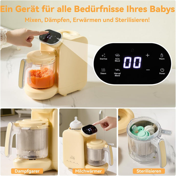 Chefhandy Babynahrungszubereiter 5-in-1 Babynahrungsprozessor,Babynahrungszubereiter,Babybrei Zubere