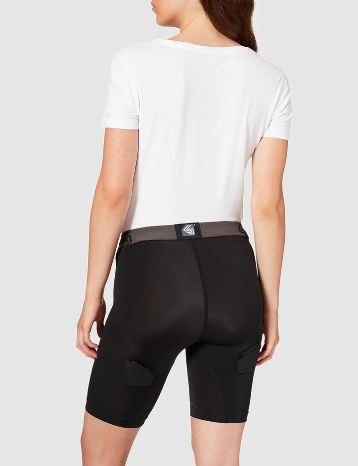 Shock Doctor Tiefschutz Compression Hockey Short with Pelvic Protector XL Schwarz, XL Schwarz