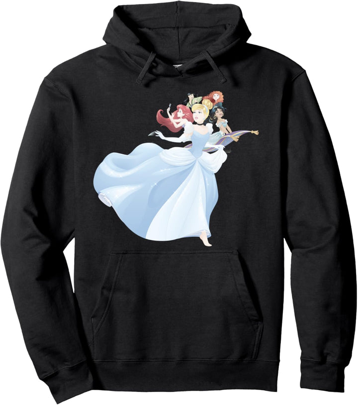 Disney Princess Girls Night Out Group Portrait Pullover Hoodie