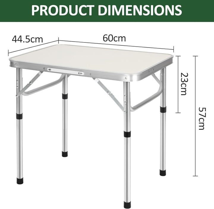 2FT Klapptisch Picknicktisch – Tragbarer Gartentisch für Gartenmöbel & Zubehör – Stabiler, Leichter