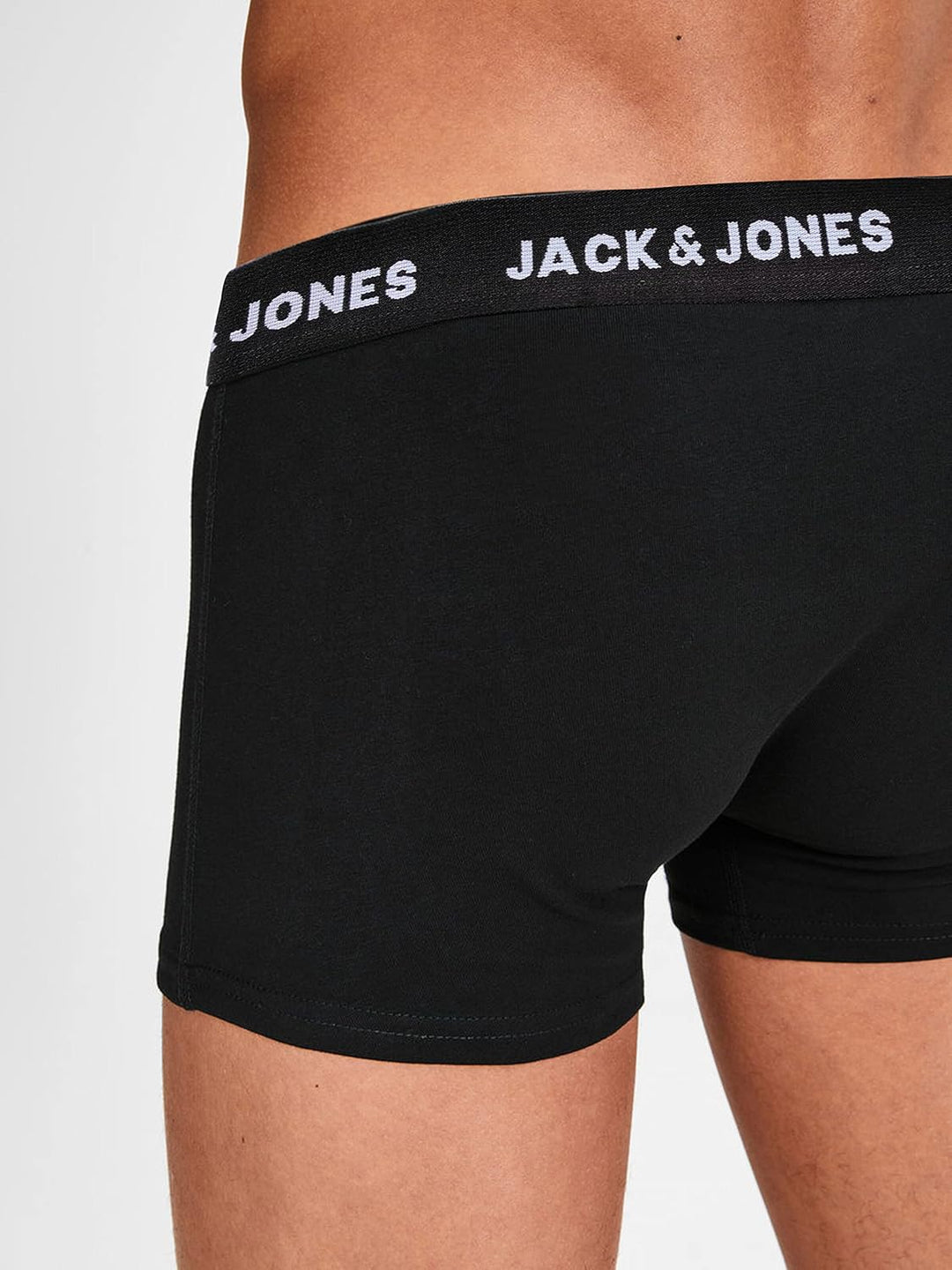 JACK &amp; JONES Male Shorts 5er-Pack Herrenunterwäsche in Grösse XS–XXL S Schwarz (Black/Detail: 2 Whit