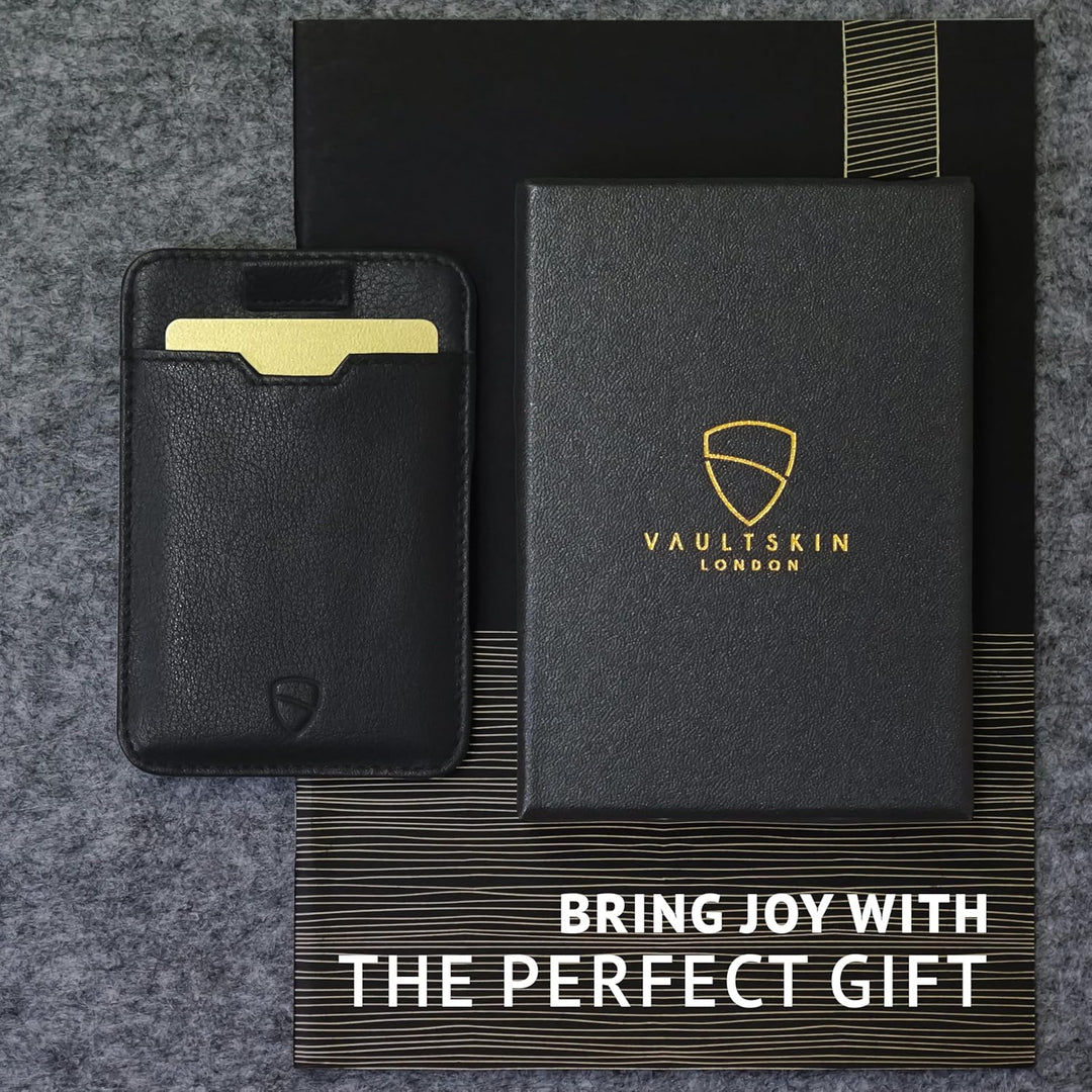 Vaultskin CHELSEA Ultra-Slim Leder-Geldbörse für die Vordertasche - RFID-Blockierung für Männer mit