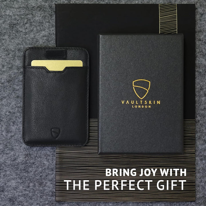 Vaultskin CHELSEA Ultra-Slim Leder-Geldbörse für die Vordertasche - RFID-Blockierung für Männer mit