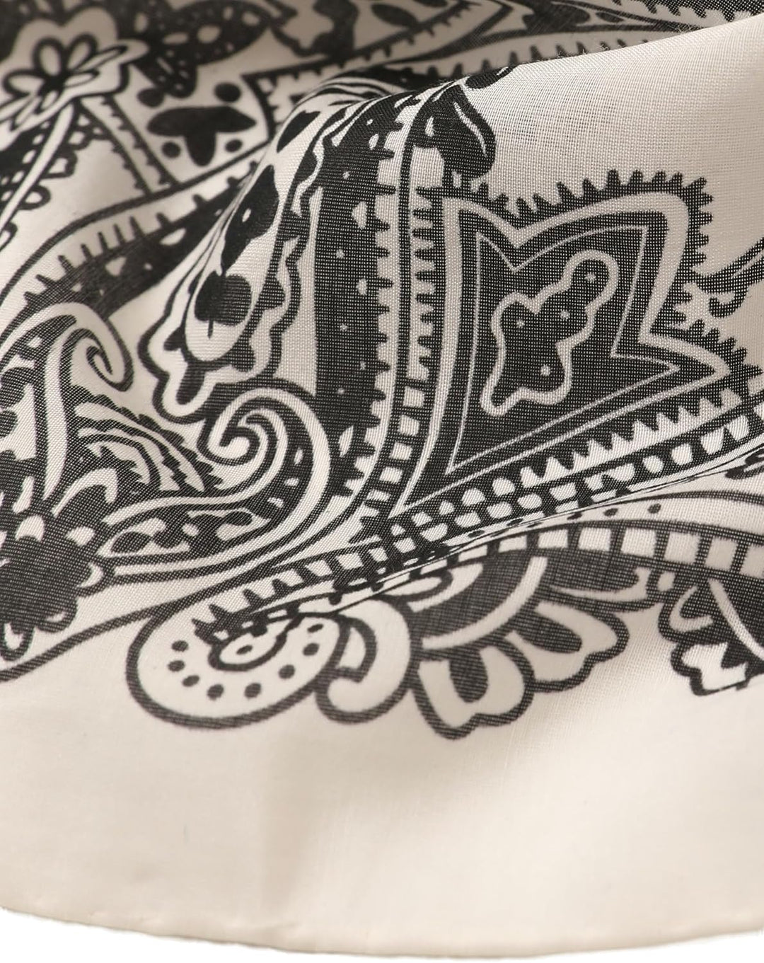 Unisex Seide Baumwolle Mix 65/65 cm Halstuch handrolliert Nickituch Kopftuch Bandana Seidenhalstuch