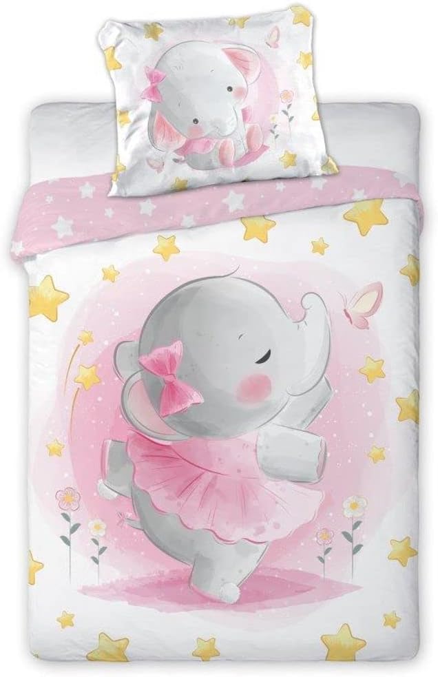 Faro Tekstylia Babybettwäsche Kinderbettwäsche 100x135 Bettgarnitur 100% Baumwolle mit Oeko-Tex Sieg