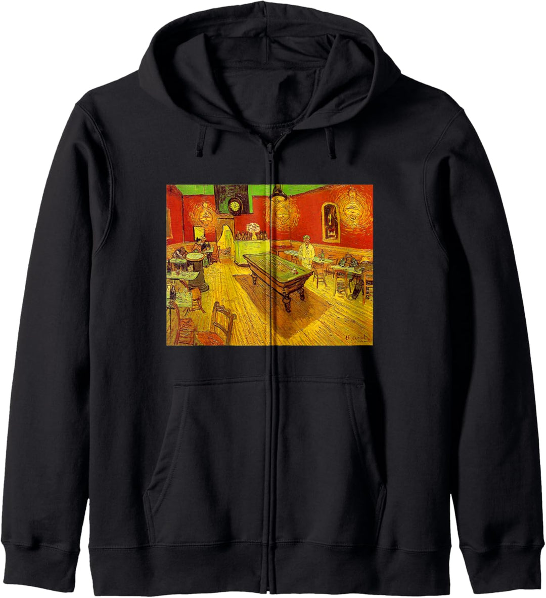 Nachtcafe von Vincent Van Gogh Kapuzenjacke