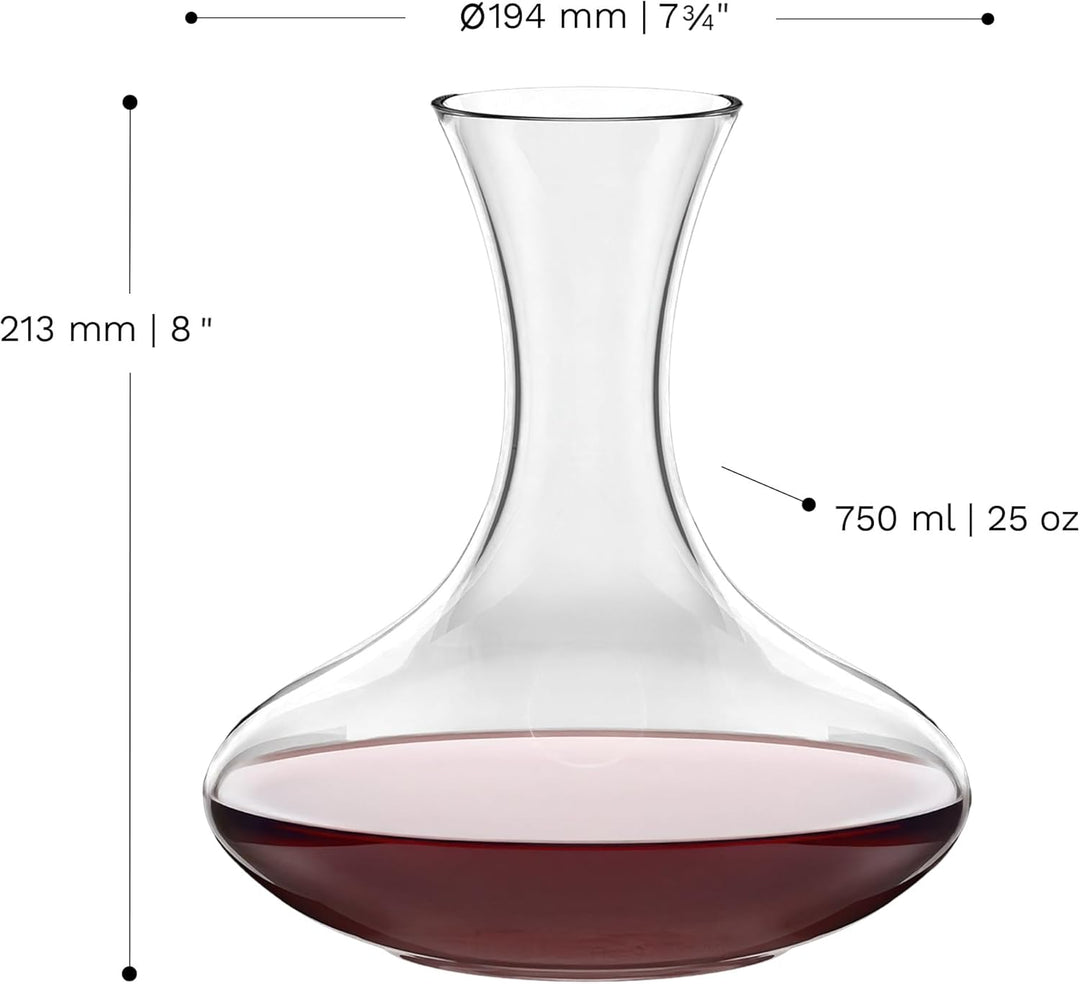 Stölzle Lausitz Dekanter Weinland 750ml I Spülmaschinengeeignete Weinkaraffe optimal für Rotwein I S