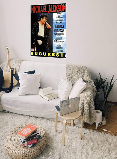 Michael Jackson - Live In, Bucharest 1992 » Konzertplakat/Premium Poster | Live Konzert Veranstaltun