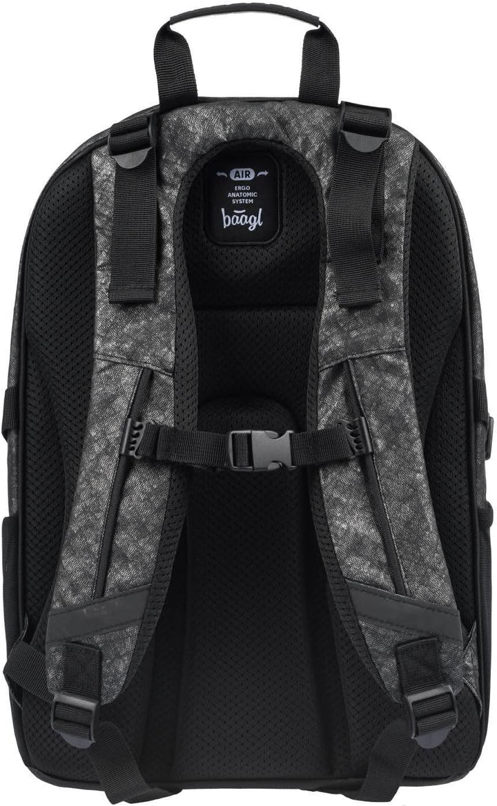 Baagl Schulrucksack Set Mädchen Jungen 5 Teilig, Schultasche ab 3. Klasse, Grundschule Ranzen mit Br