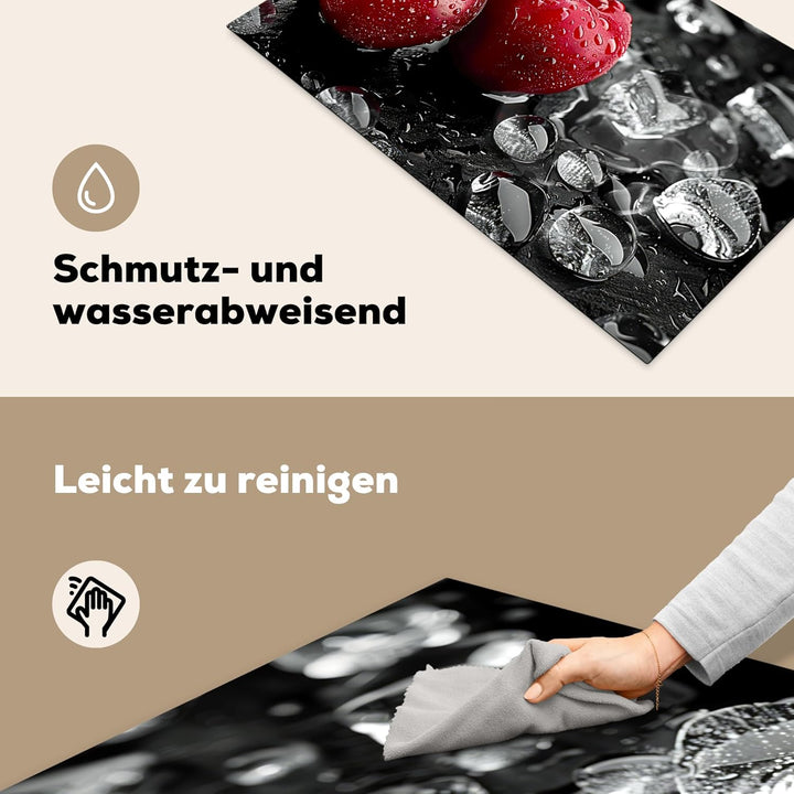 KitchenYeah© Herdabdeckplatte 83x51 cm Einteilig Herdabdeckung Abdeckplatte für Ceranfeld Abdeckung