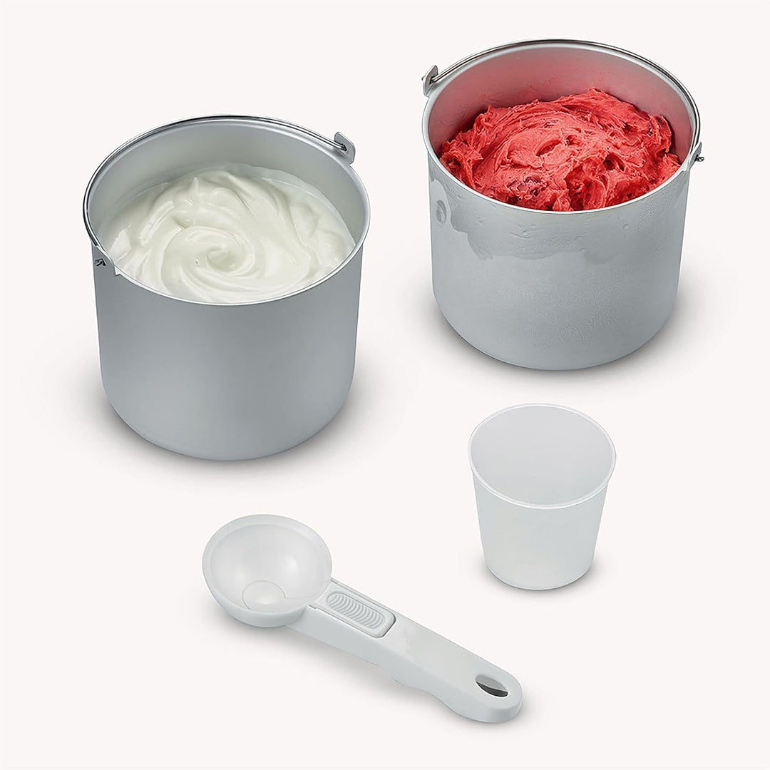 SEVERIN 2-in-1 Eismaschine mit Joghurtfunktion, Kompressor Ice Cream Maker für Eis, Sorbet und Froze