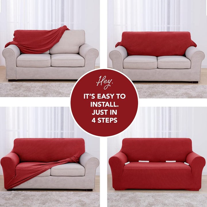Deconovo Sofabezug Sofa Überzug Sofaüberwurf Sofa Cover Sesselbezug Sofahusse Sofa Abdeckung Super E