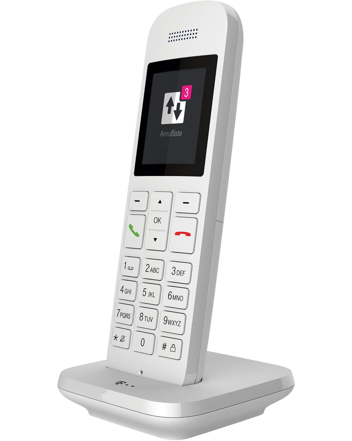 Telekom Festnetztelefon Speedphone 12 in Weiss schnurlos | Zur Nutzung an aktuellen Routern mit inte