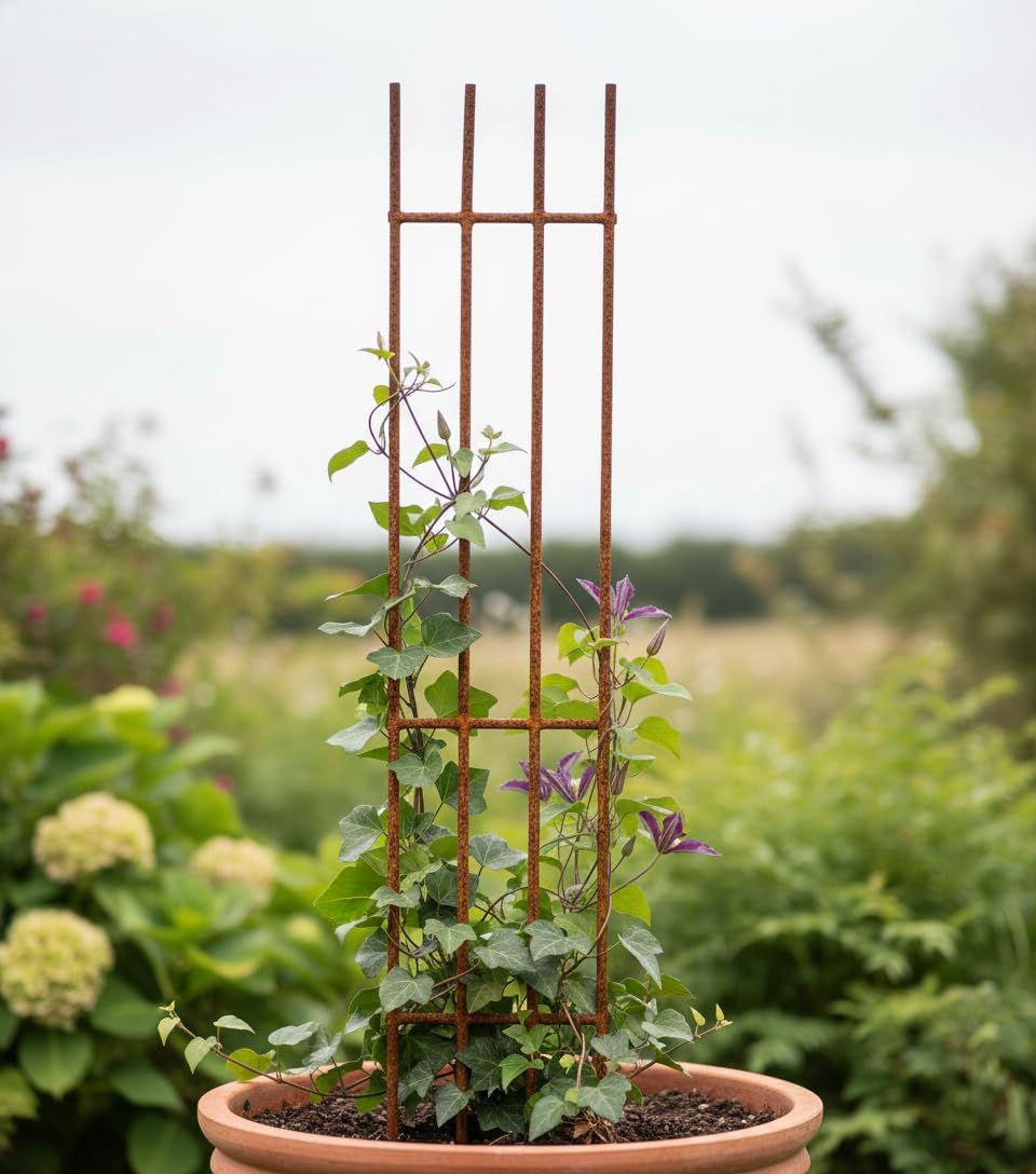 Kapaga - Rankgitter 150 cm - Rankhilfe Garten - Staudenhalter - Blumenhalter - Rankengewächs Pflanze