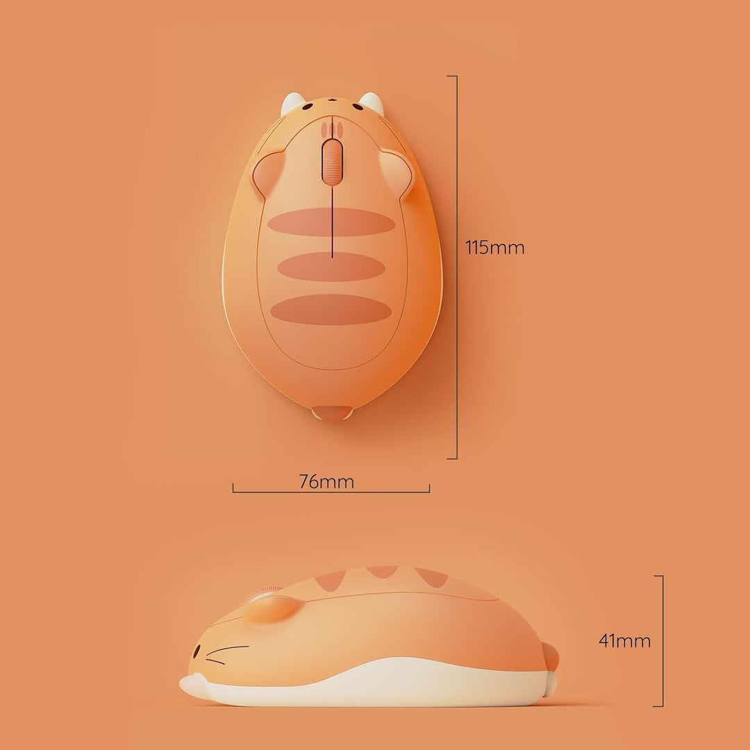 Akko Wireless Gaming Mouse Cat Theme,3200DPI Optical Cute Mouse, Tri-Mode-Mäuse Bluetooth 3.0/5.0/2.