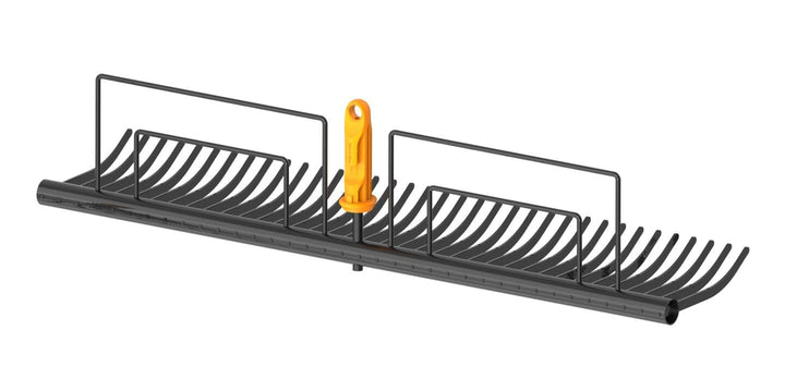 Fiskars OneClick Gather Rake, Schwarz/Orange Rasenrechen, Rasenrechen