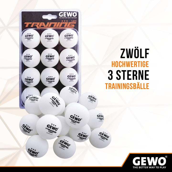 STIGA Royal 5 Sterne Tischtennis Schläger Pro Carbon, Schwarz/Rot Bundle mit Tischtennisbälle 12er,