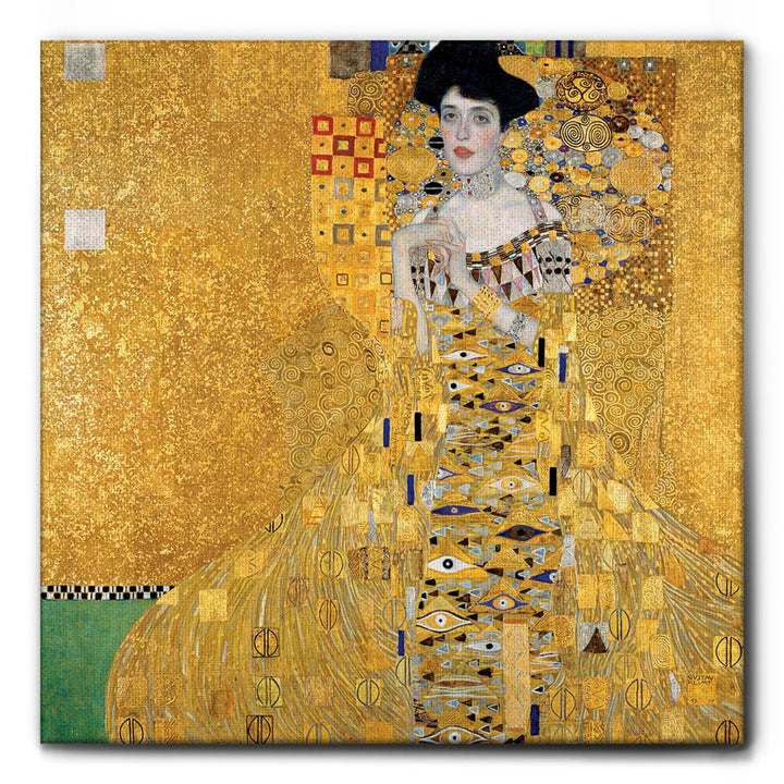 Giallobus - Bild - Druck AUF LEINWAND - Gustav Klimt - PORTRÄT VON Adele Bloch-Bauer I -70 x 70 cm,