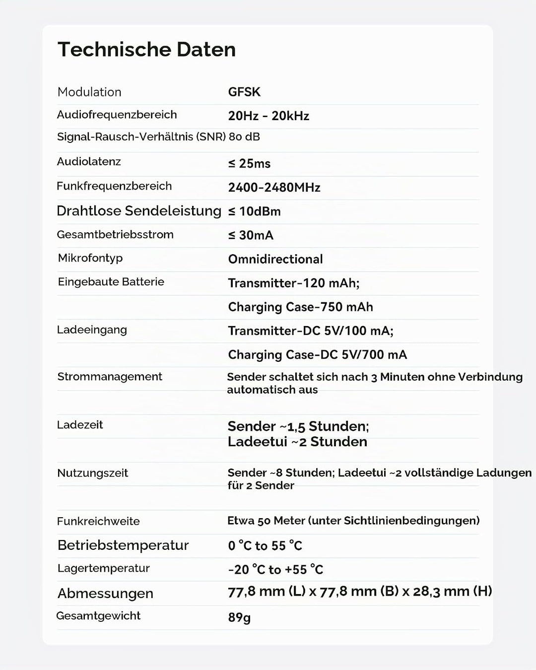 VENTION Mini-Funkmikrofon für iPhone 17/16/15 Pro Max, [Plug and Play] USB-C Bluetooth Mikrofon für