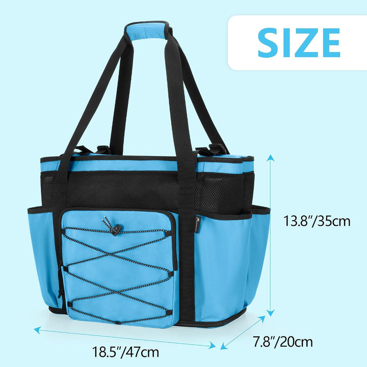 Fasrom Strandtasche XXL mit Reissverschluss unten, badetasche Gross | Mit Trennsystem mit 2 Schichte
