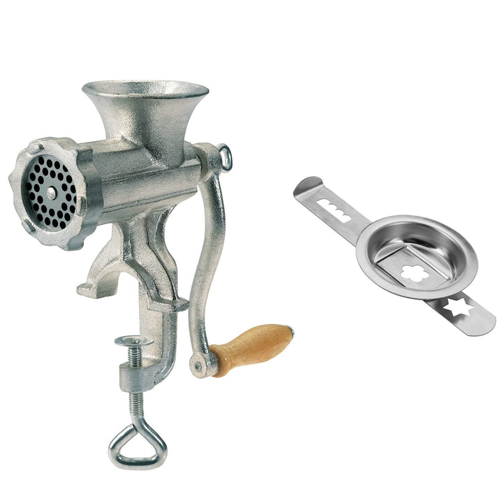 Westmark Fleischwolf-Set, 2tlg., 1 Fleischwolf + 1 Spritzgebäckvorsatz, Grösse 5, inkl. Schraubzwing