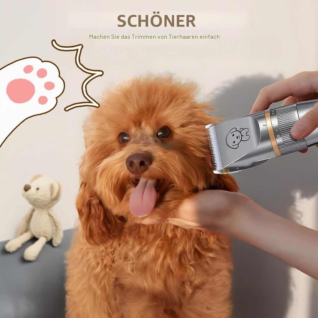 Leise Hundeschermaschine, Schnurlosen Profi Schermaschine Hund Katze, Tierhaarschneidemaschine Elekt