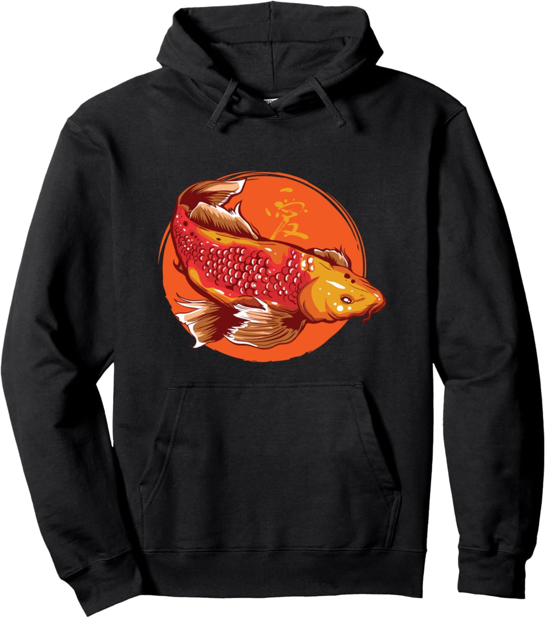 Koi Teich Karpfen Japan Fisch Japanisch Pullover Hoodie