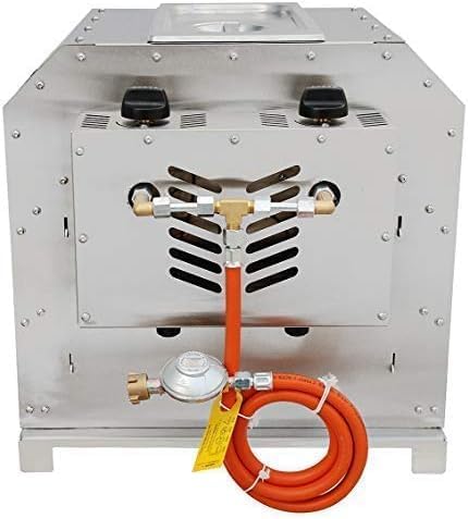 TWIN 2.0 - XXL 850°C Oberhitze Grill mit 2 x 4.2kW - komplett Edelstahl - demontierbar - elektronisc