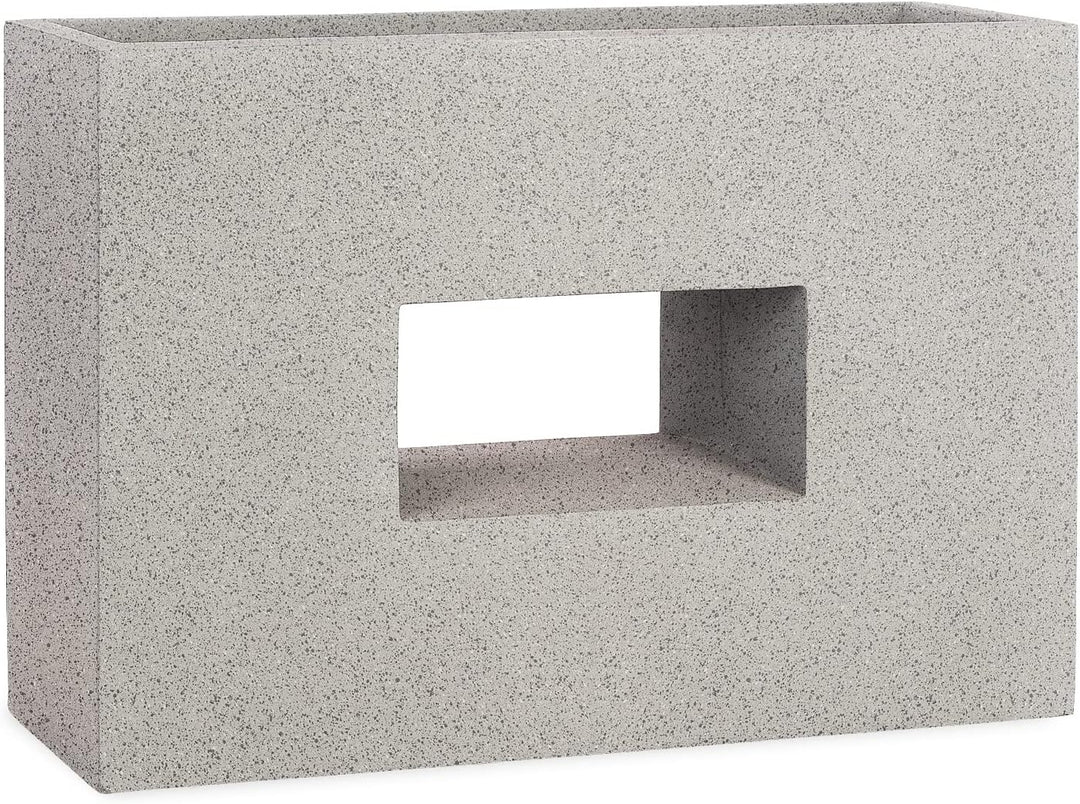 Pflanzwerk® Pflanzkübel Vista Granit Grau 52x75x27cm *Frostbeständiger Blumenkübel* *UV-Schutz* *Qua
