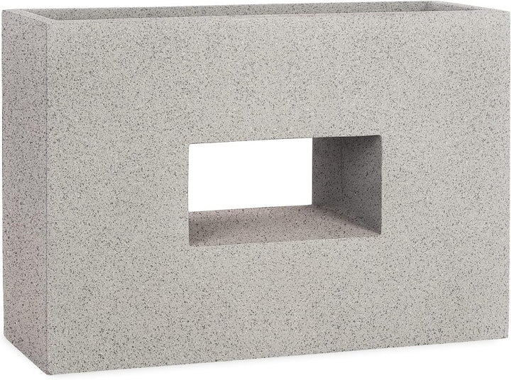 Pflanzwerk® Pflanzkübel Vista Granit Grau 52x75x27cm *Frostbeständiger Blumenkübel* *UV-Schutz* *Qua