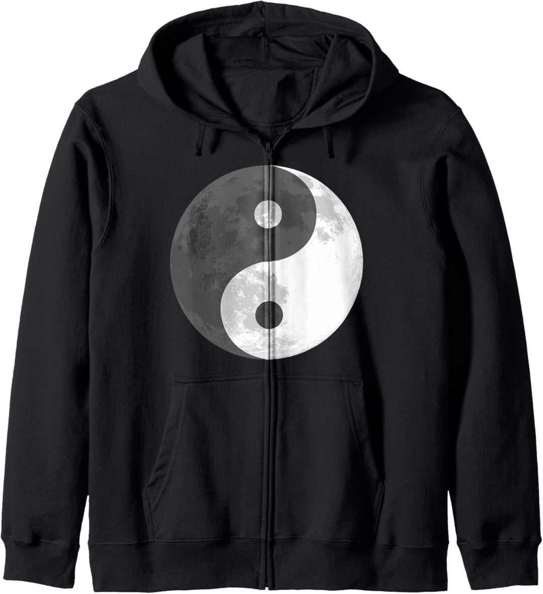 Yin Yang Mond Kapuzenjacke