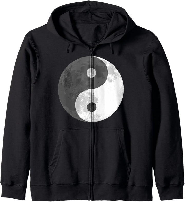 Yin Yang Mond Kapuzenjacke