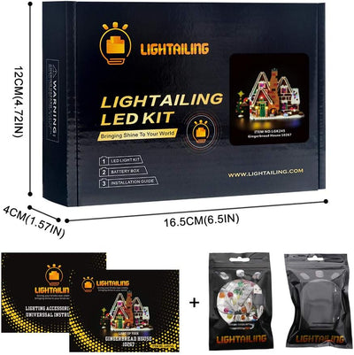 LIGHTAILING Licht-Set Für (Creator Lebkuchenhaus) Modell - LED Licht-Set Kompatibel Mit Lego 10267(M