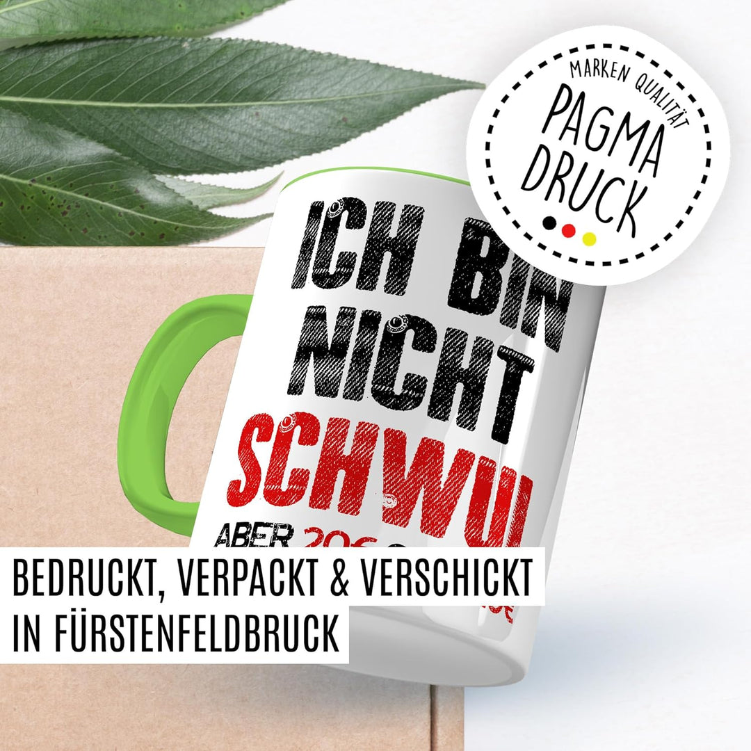 Gay Tasse mit Spruch – Geschenk Ich bin nicht schwul aber 20€ sind 20€ – Kaffeetasse 330ml aus Keram