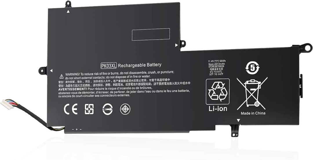 AKKEE PK03XL Replacement Laptop Akku für HP Spectre 13 Pro X360 G1 G2 Spectre 13-4000 13-4100 13-420