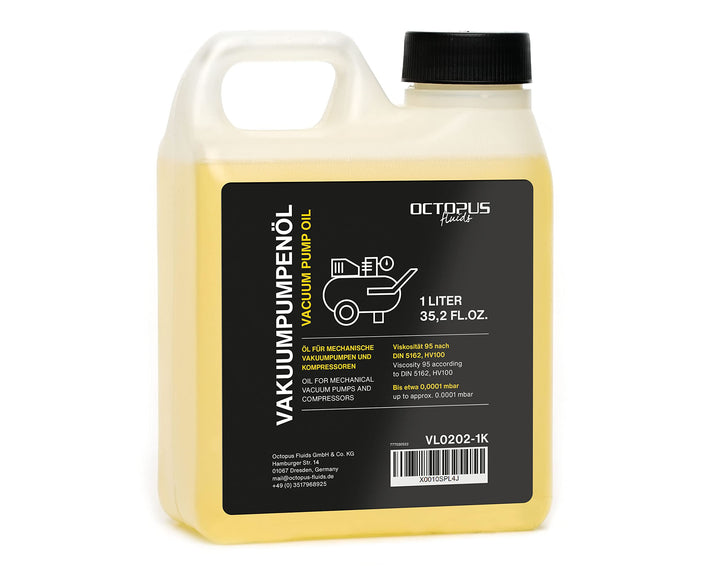 Octopus 1000 ml Vakuumpumpenöl 1 Liter Vakuumöl Öl Vakuumpumpe Pumpenöl Kompressoröl HV100 Maschinen