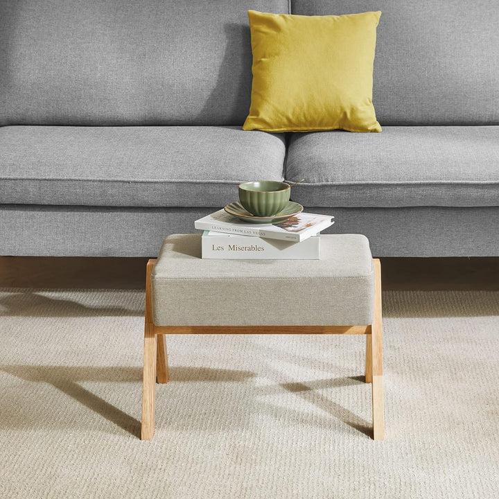 YMYNY Fusshocker, Ottoman klein, Schuhe Wechselhocker, Hilfsfusshocker, Typ A Moderner Stabiler Holz