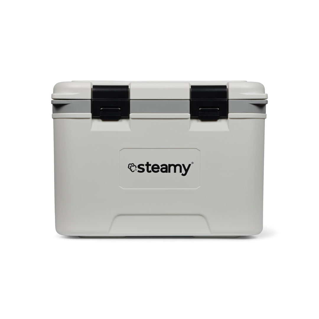 Steamy Marine 21, Kühlbox Inklusive Trennwand und Einlegeschale, 21 Liter, Weiss