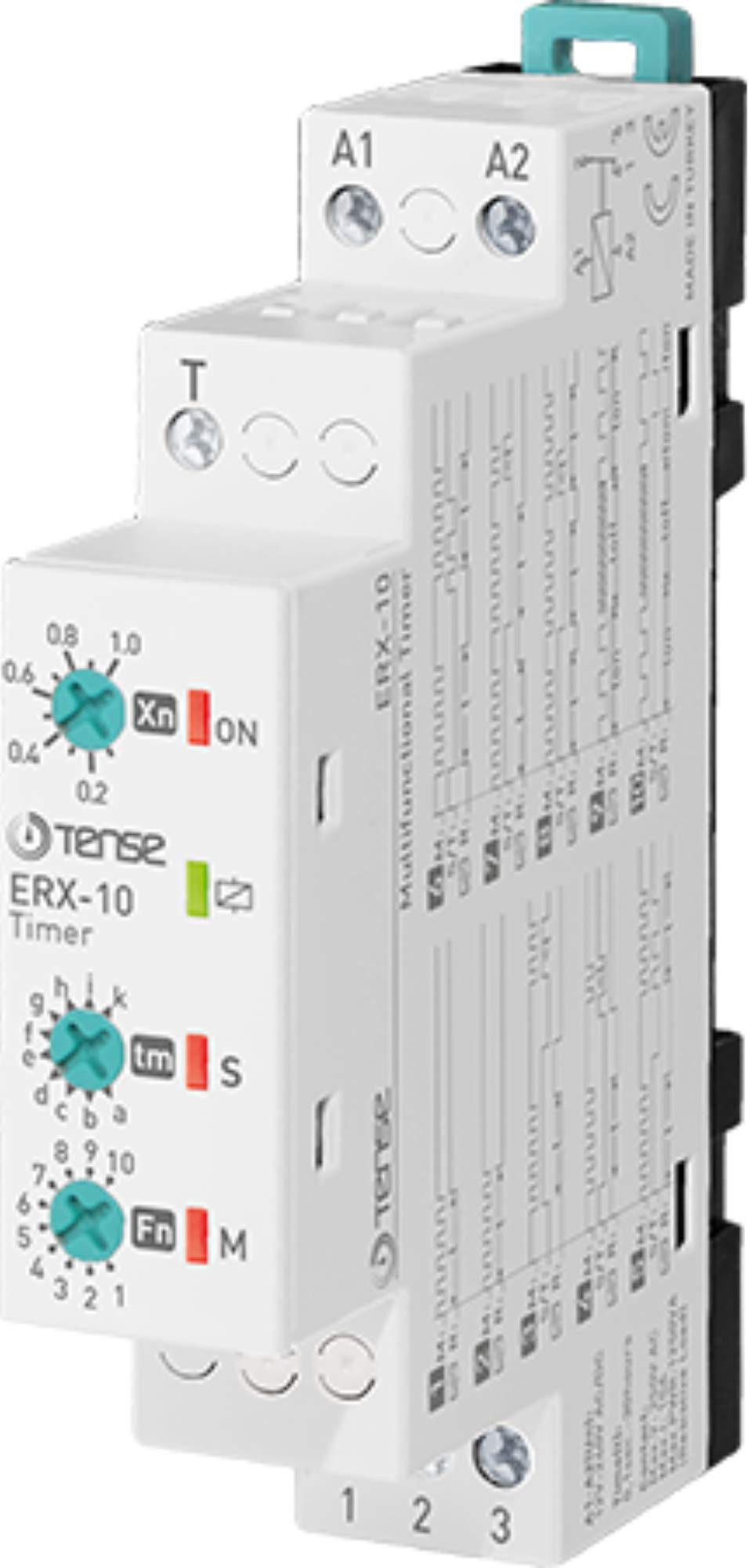 Tense Elektronik ERX-10 Universal Zeitrelais Multifunktions Timer für Hutschiene, Treppenhausschaltu