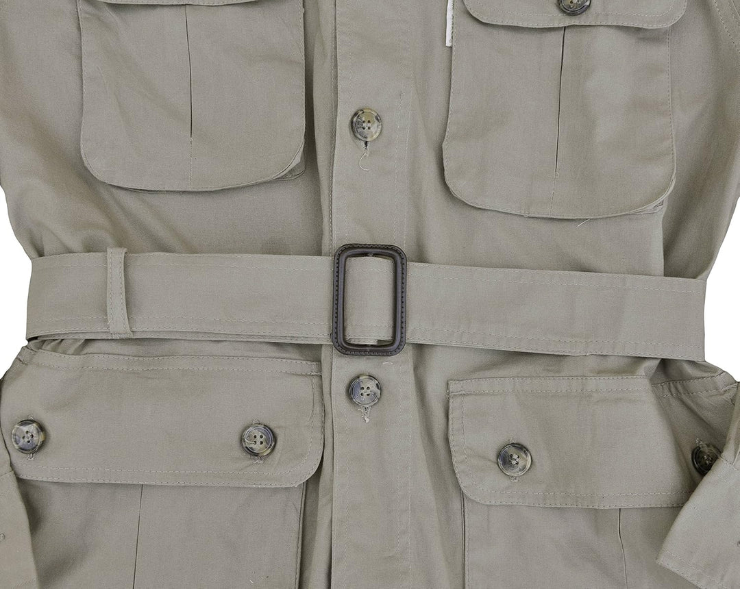 Tag Safari Jacke für Herren, leicht, mehrere Taschen, perfekt für Entdecker, Fotografen und Journali