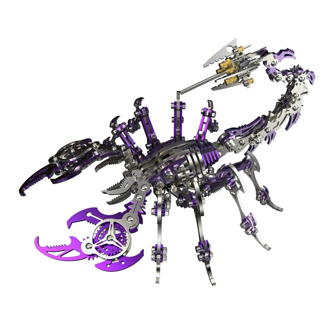 UpGLeuch Bunte 3D Metallpuzzles für Erwachsene Skorpion Metall Modellbausätze, DIY Bauspielzeug 3D M