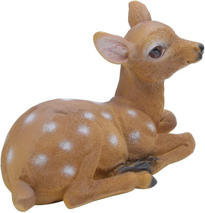 Atyhao 2Pcs Sika Deer Statue Skulptur Ornamente Tiermodell Kunst Handwerk Outdoor Gartendekoration O